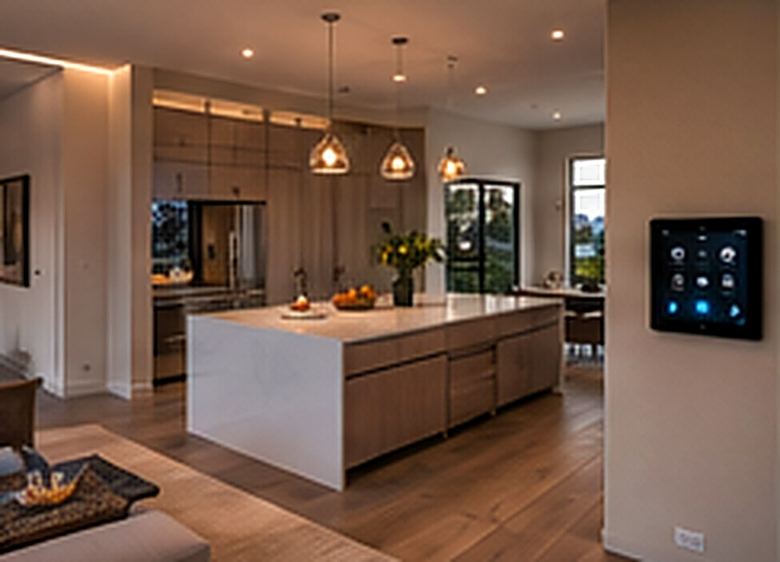 Family home theater room built into new construction in Goleta