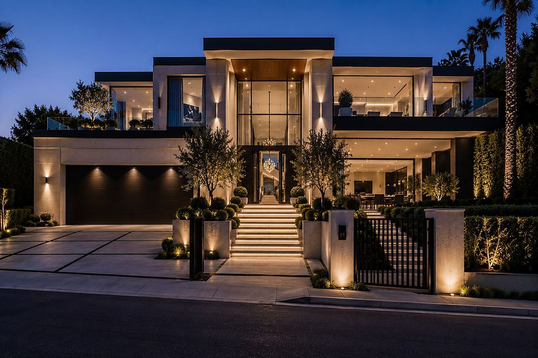 Private home theater installation in a Beverly Hills estate