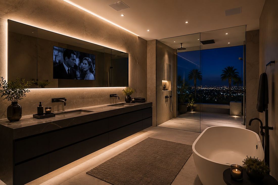 Hidden TV, Primary Bath